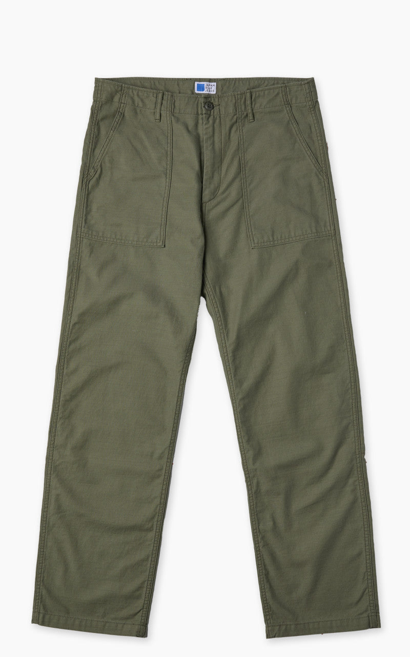 BISOWN 別注Cotton Silk Military Pants Japan Blue JBPT1000 Military Back Sateen Baker Pants Olive Drab