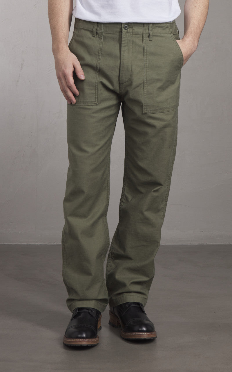 Japan Blue JBPT1000 Military Back Sateen Baker Pants Olive Drab