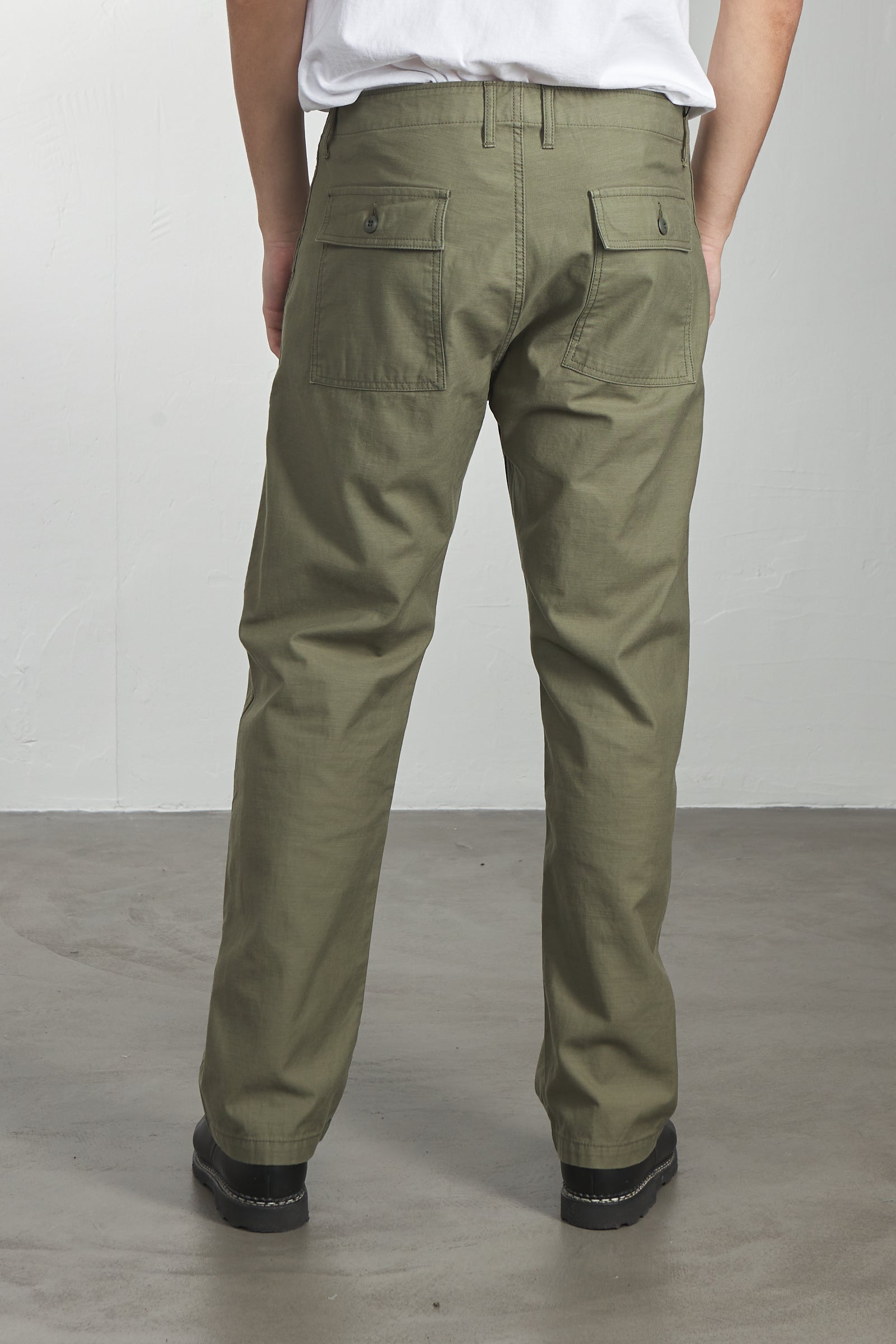 Japan Blue JBPT1031 Relaxed Fit Baker Pants Olive Drab