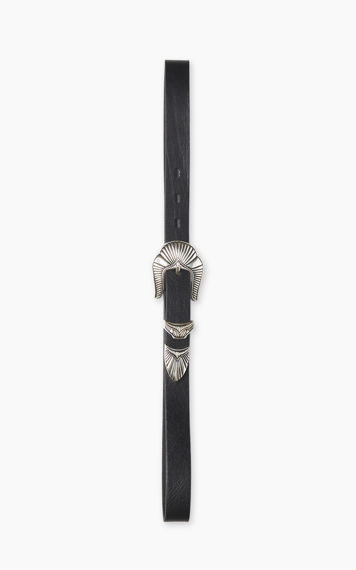 Jean Dessel Western Belt Leather Zamac Buckle Black