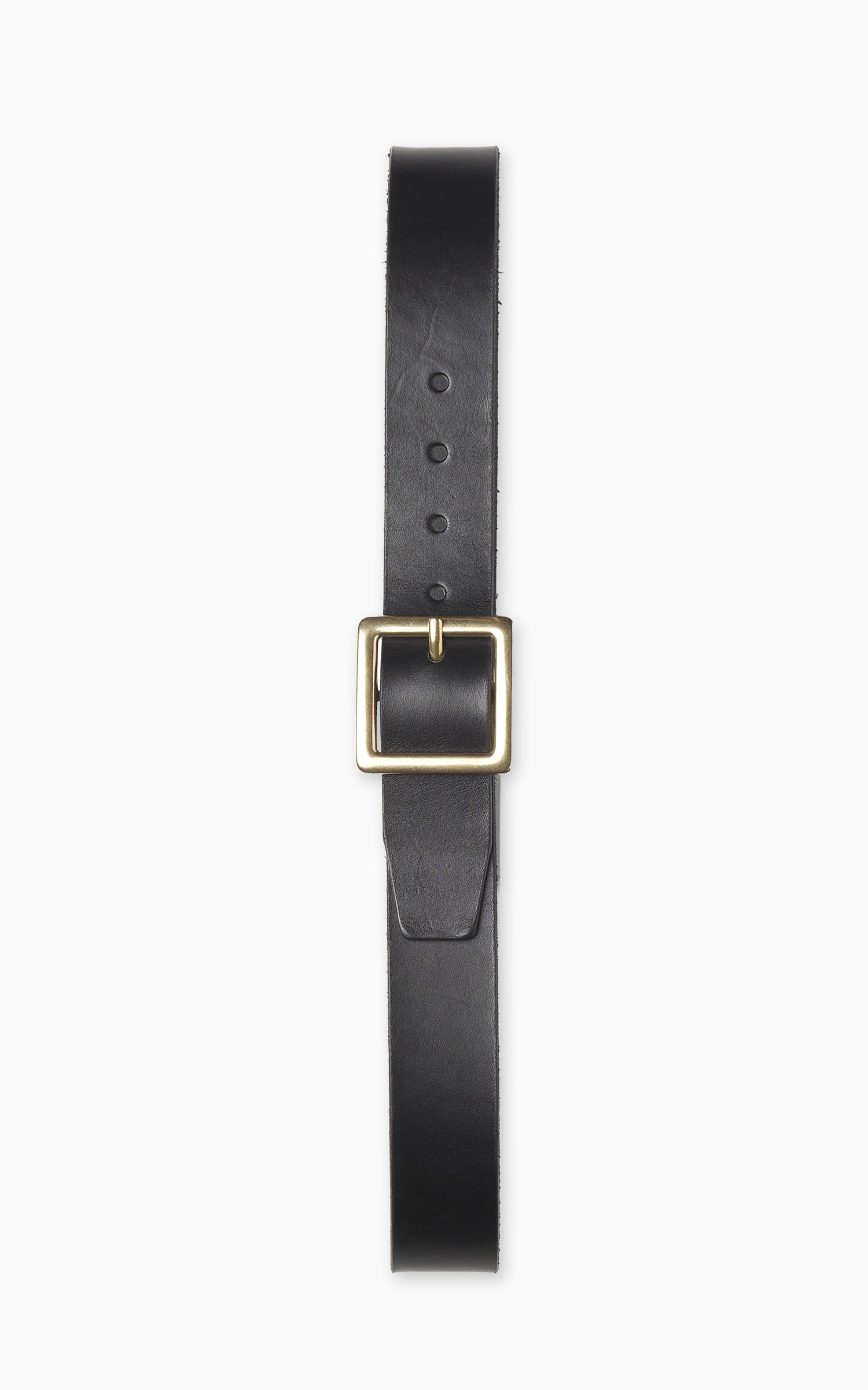 Jean Dessel Heavy Square Gold Buckle Belt 4cm Black