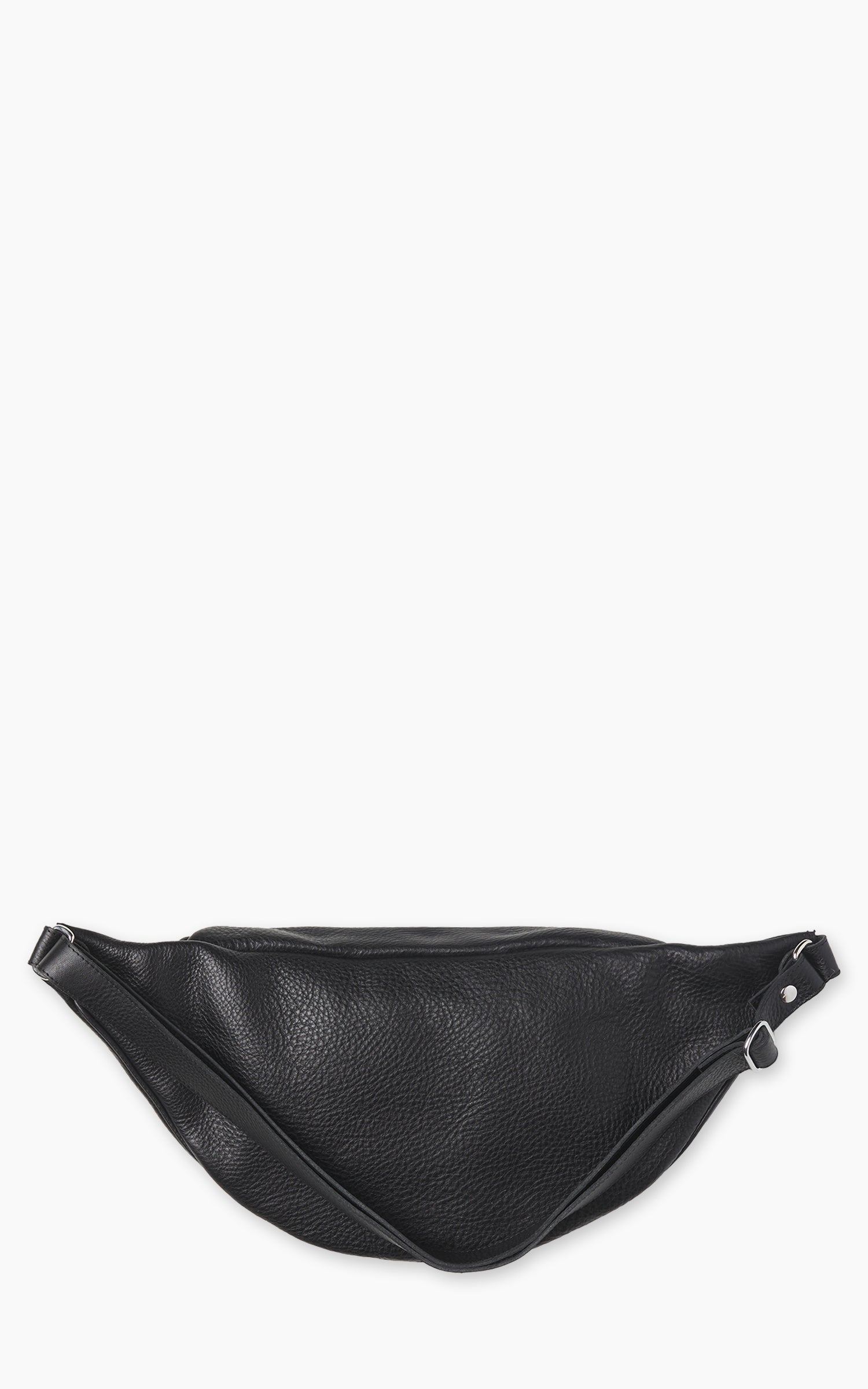 Jean Dessel Cowhide Leather Waist Bag Black