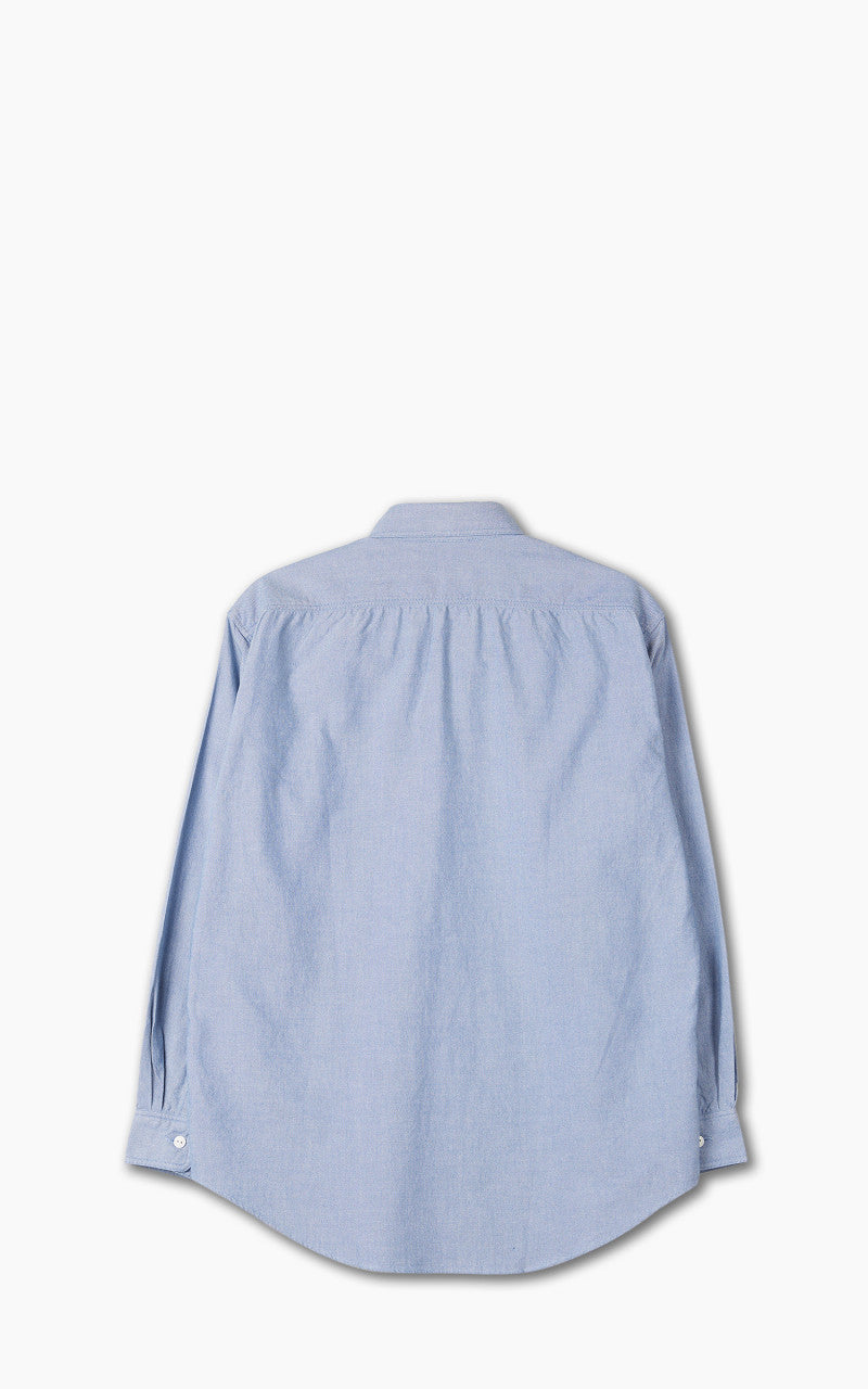 Kaptain Sunshine Finx Dungarees Work Collar Shirt Blue
