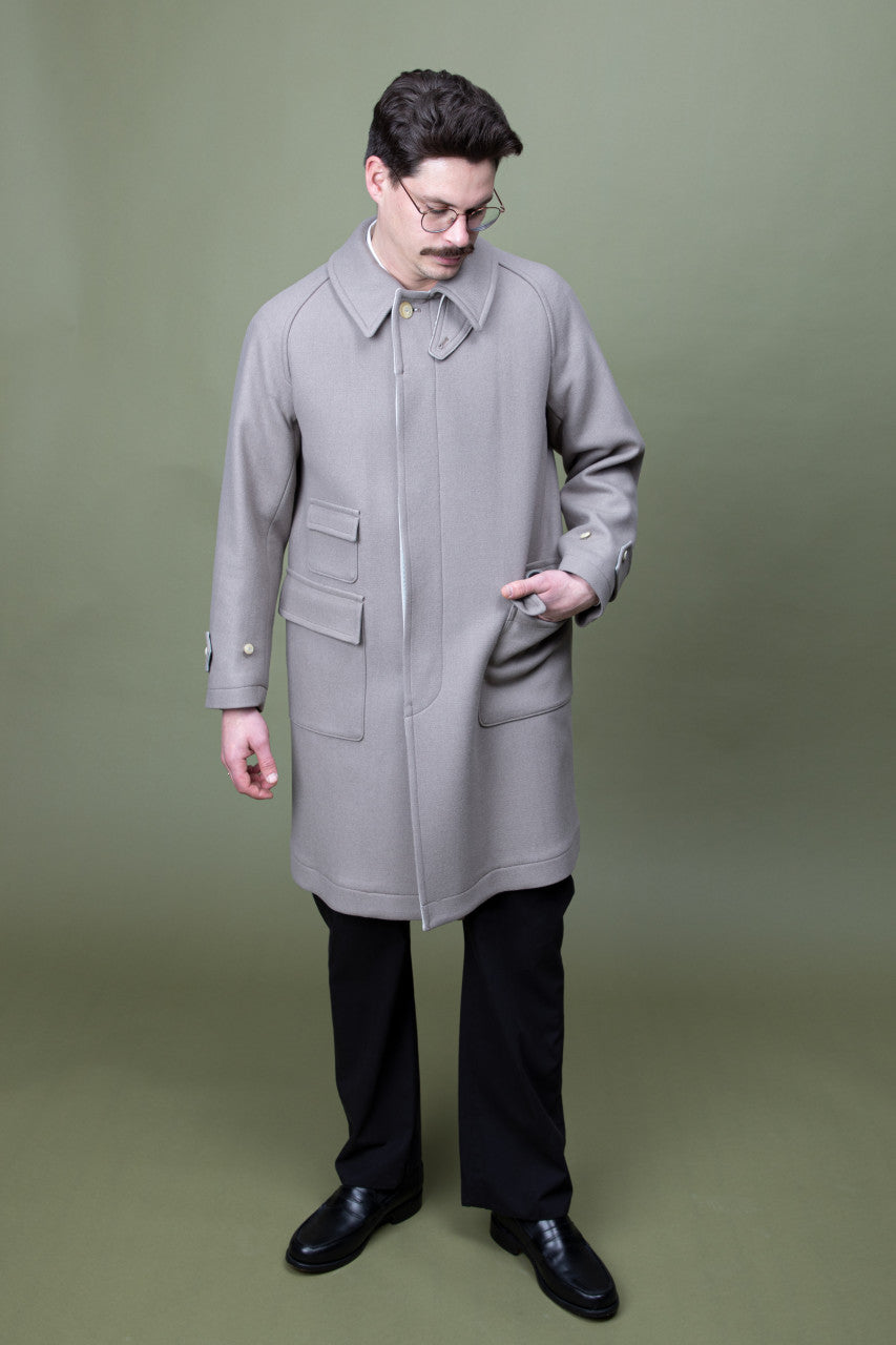 Kaptain Sunshine Traveller Coat Light Grey