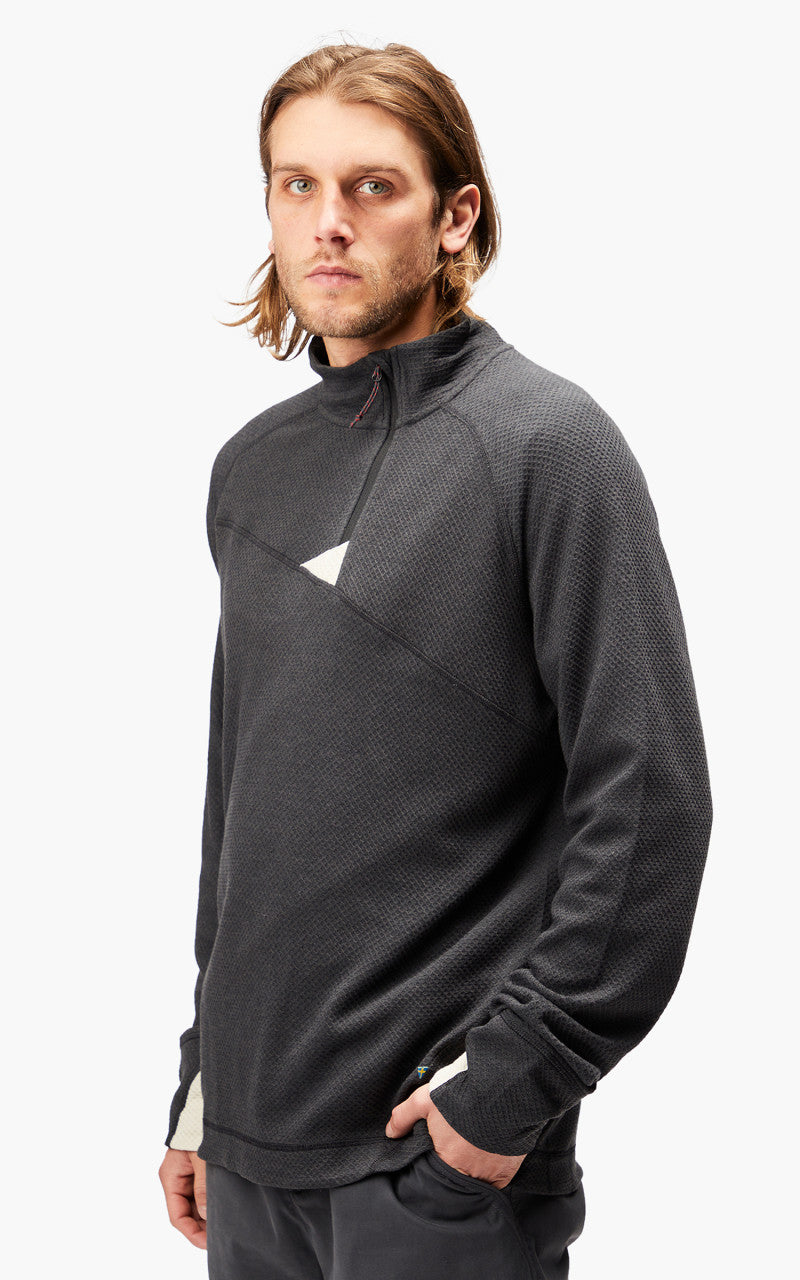 Klättermusen Huge Half Zip Sweater Raven-White Clay