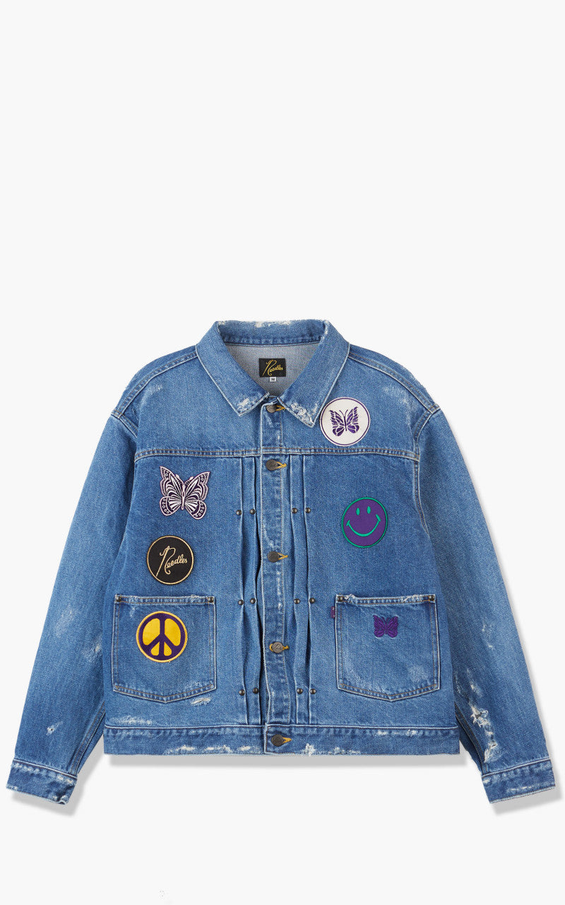 Needles / 22SS/Assorted Patches Jean Jacket /XL/デニム/BLU/KP137 Needles Assorted Patches Jean Jacket Indigo
