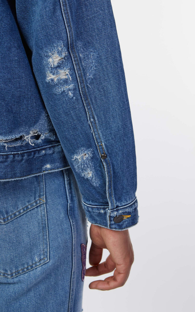 Needles Assorted Patches Jean Jacket Indigo