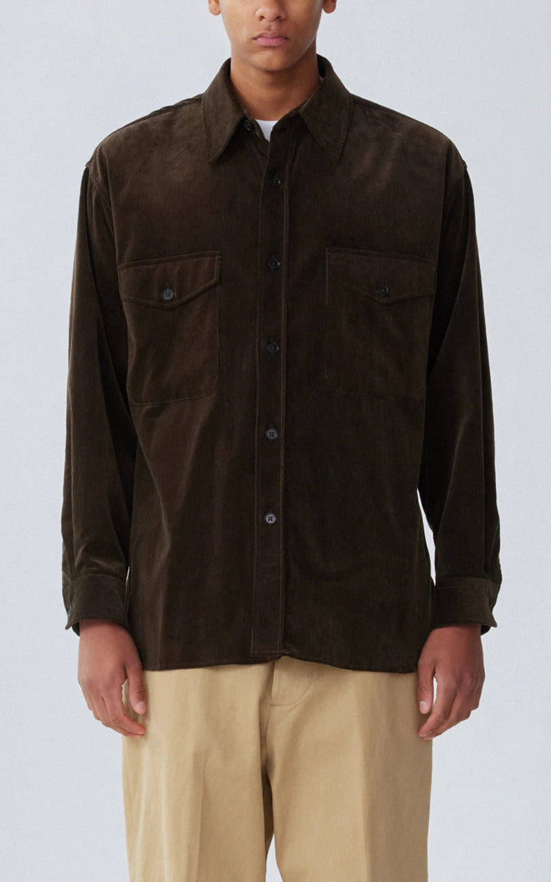 【KAPTAIN SUNSHINE】Corduroy Shirt Jacket KAPTAIN SUNSHINE Corduroy C.P.O Shirt Jacket Charcoal