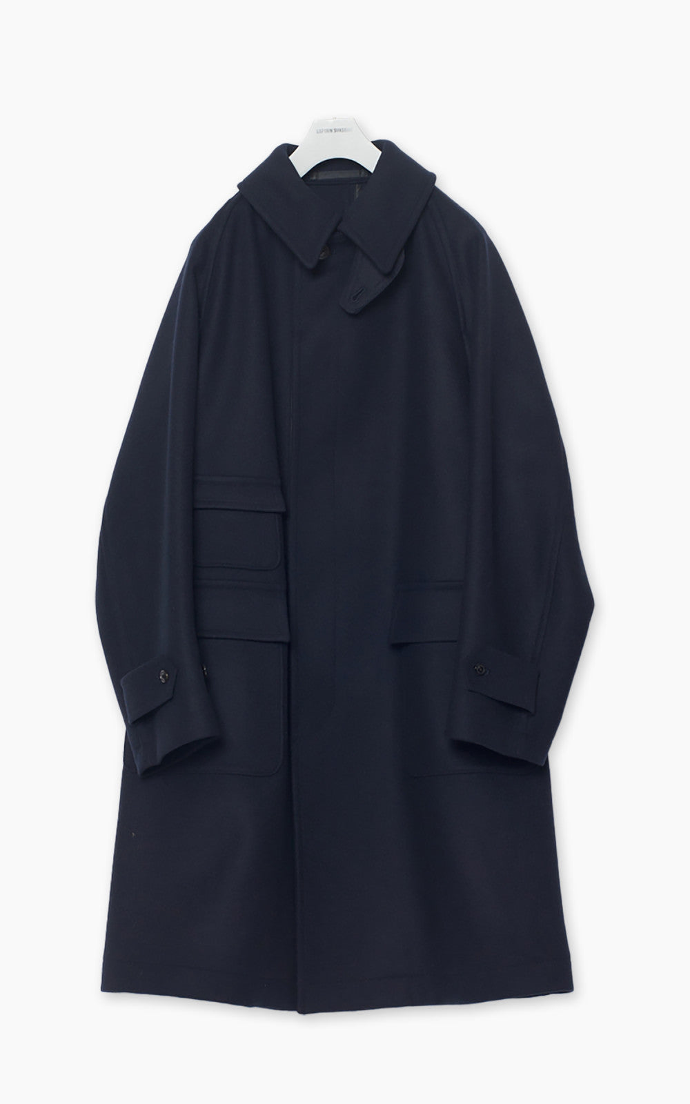 Kaptain Sunshine Traveller Coat Wool Top Navy