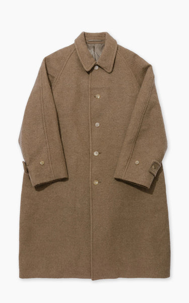 Kaptain Sunshine Umbrella Coat Wool Top Khaki