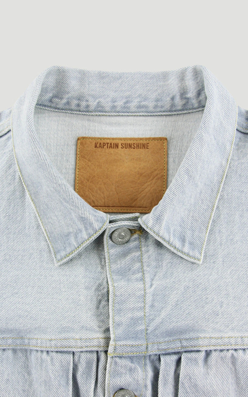 Kaptain Sunshine Denim Tracker 1P Jacket Indigo Ice Wash