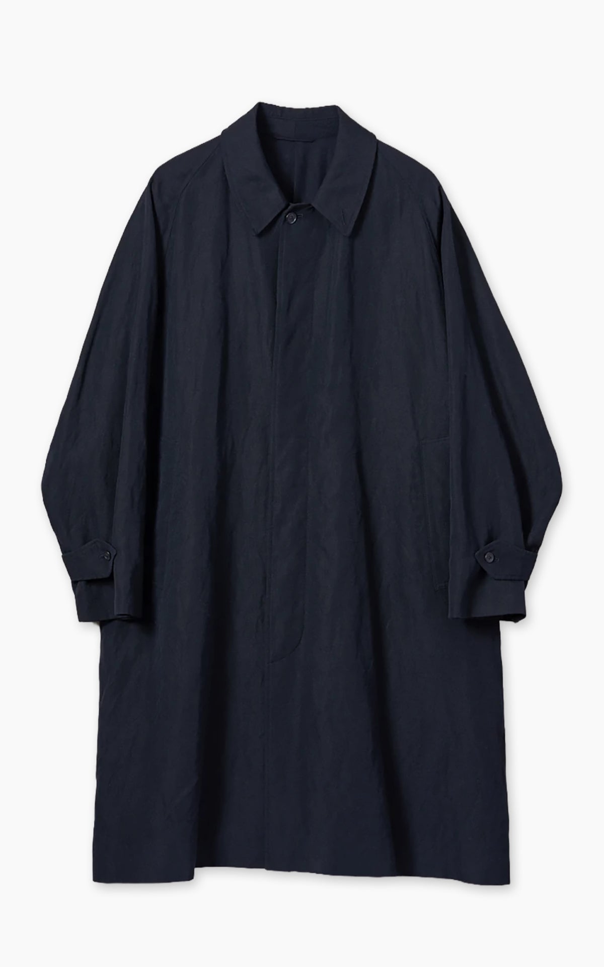 Kaptain Sunshine Cashmere Linen Walker Coat Black