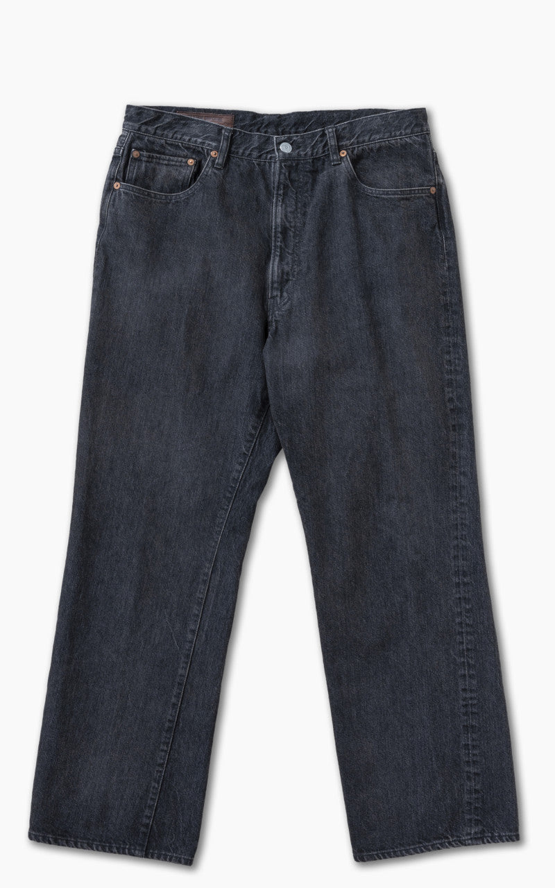 Kaptain Sunshine Skate Shoecut Denim Pants Vintage Wash Black