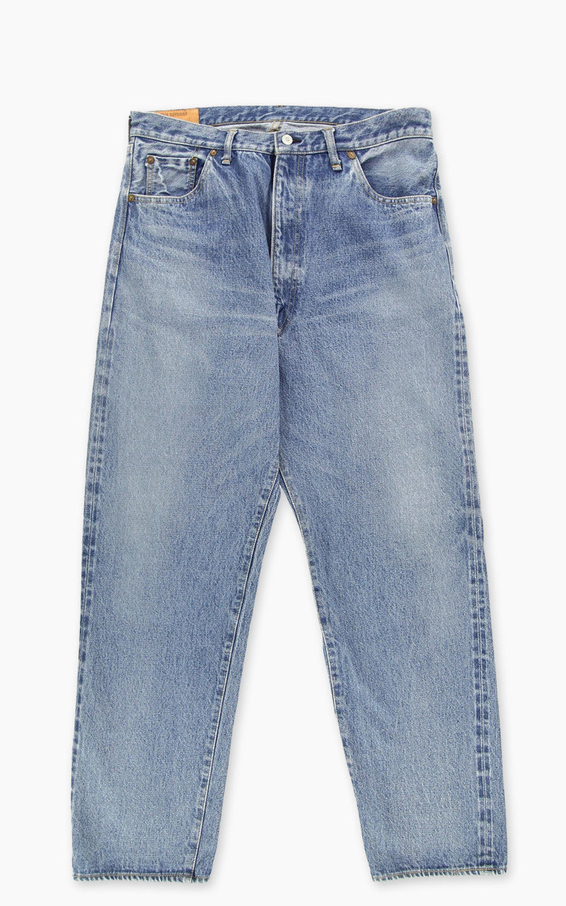 Kaptain Sunshine 5P Zipper Front Denim Pants Indigo Vintage Wash