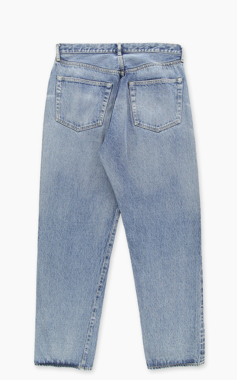 Kaptain Sunshine 5P Zipper Front Denim Pants Indigo Vintage Wash