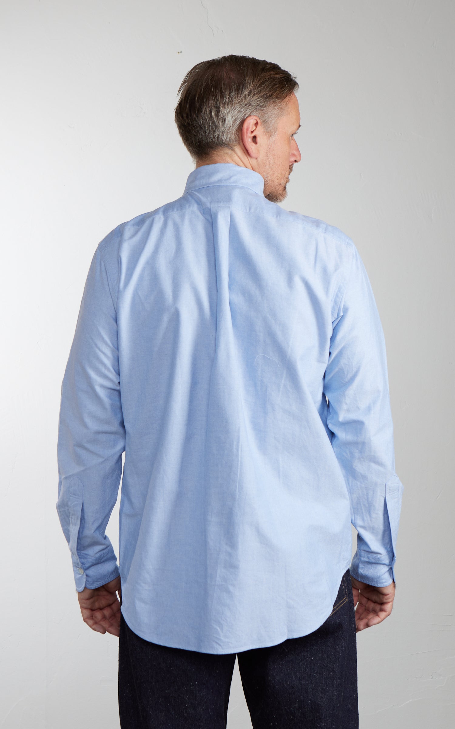 Kamakura Shirts Ametora Button-Down Selvedge Oxford Shirt Blue