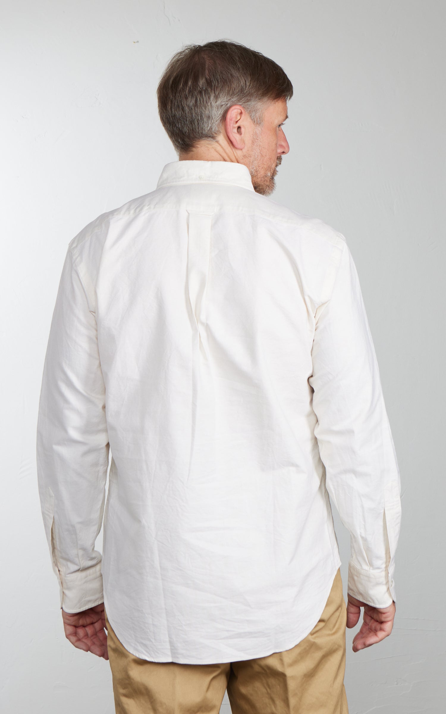 Kamakura Shirts Vintage Ivy Button-Down Oxford Shirt Ecru