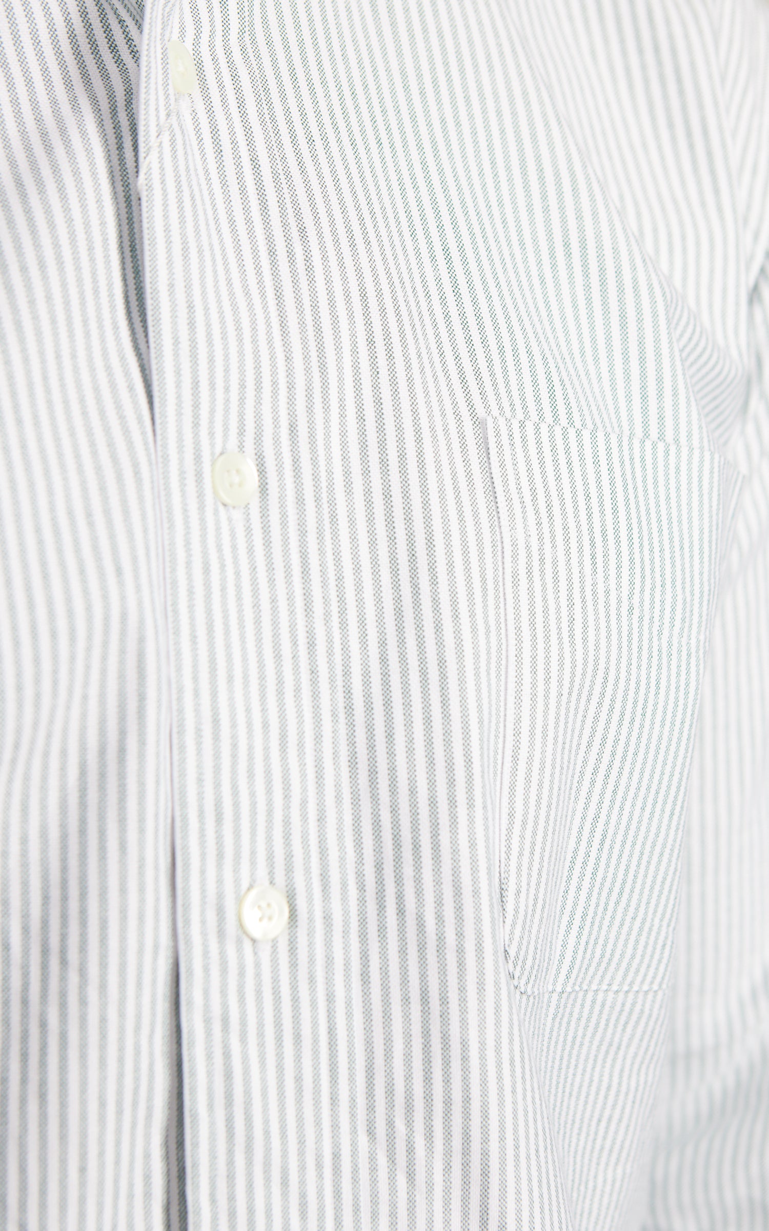 Kamakura Shirts Vintage Ivy Button-Down Oxford Shirt University Stripes Green