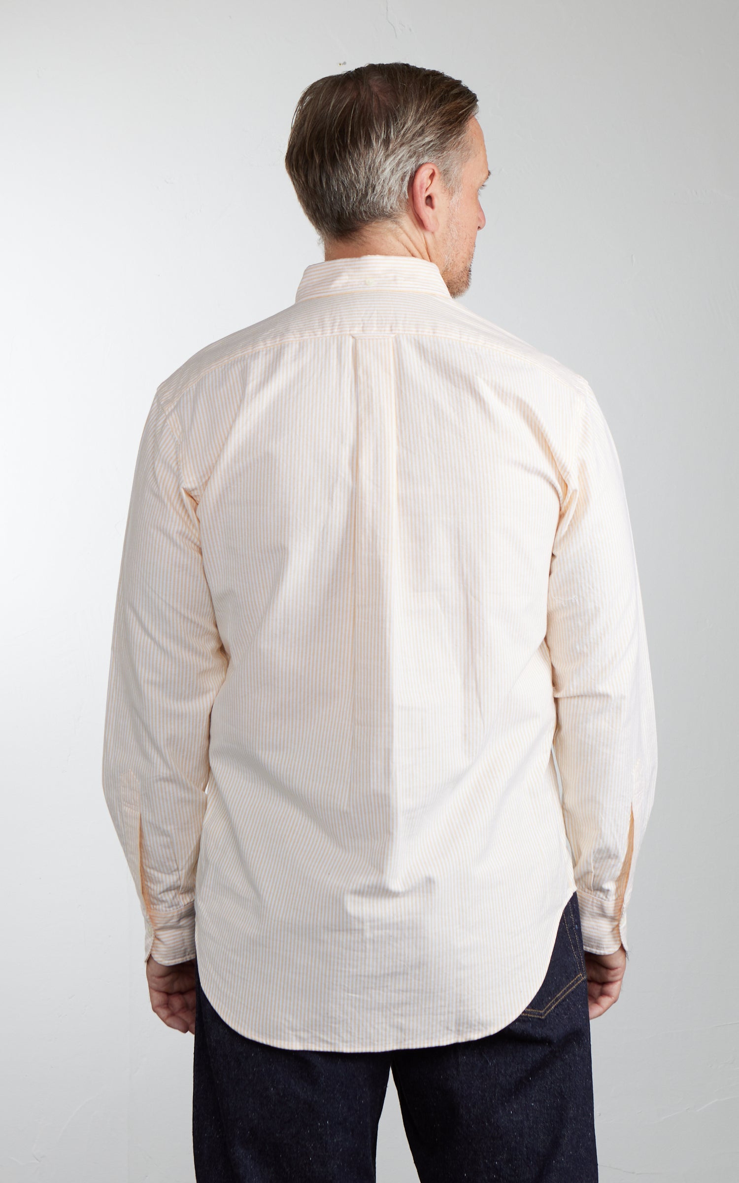 Kamakura Shirts Vintage Ivy Button-Down Oxford Shirt University Stripes Yellow