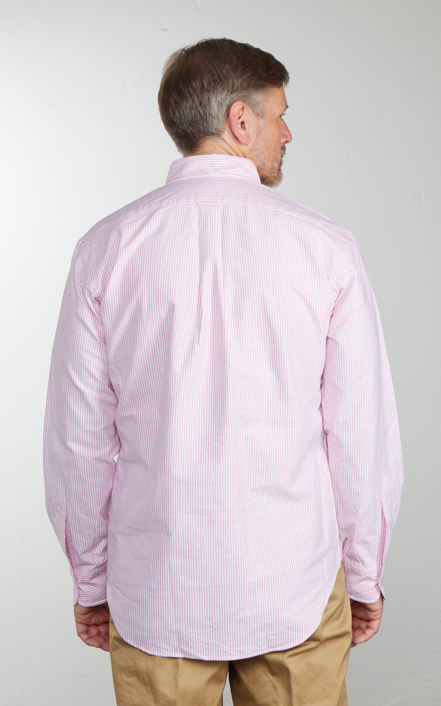 Kamakura Shirts Vintage Ivy Button-Down Oxford Shirt University Stripes Red