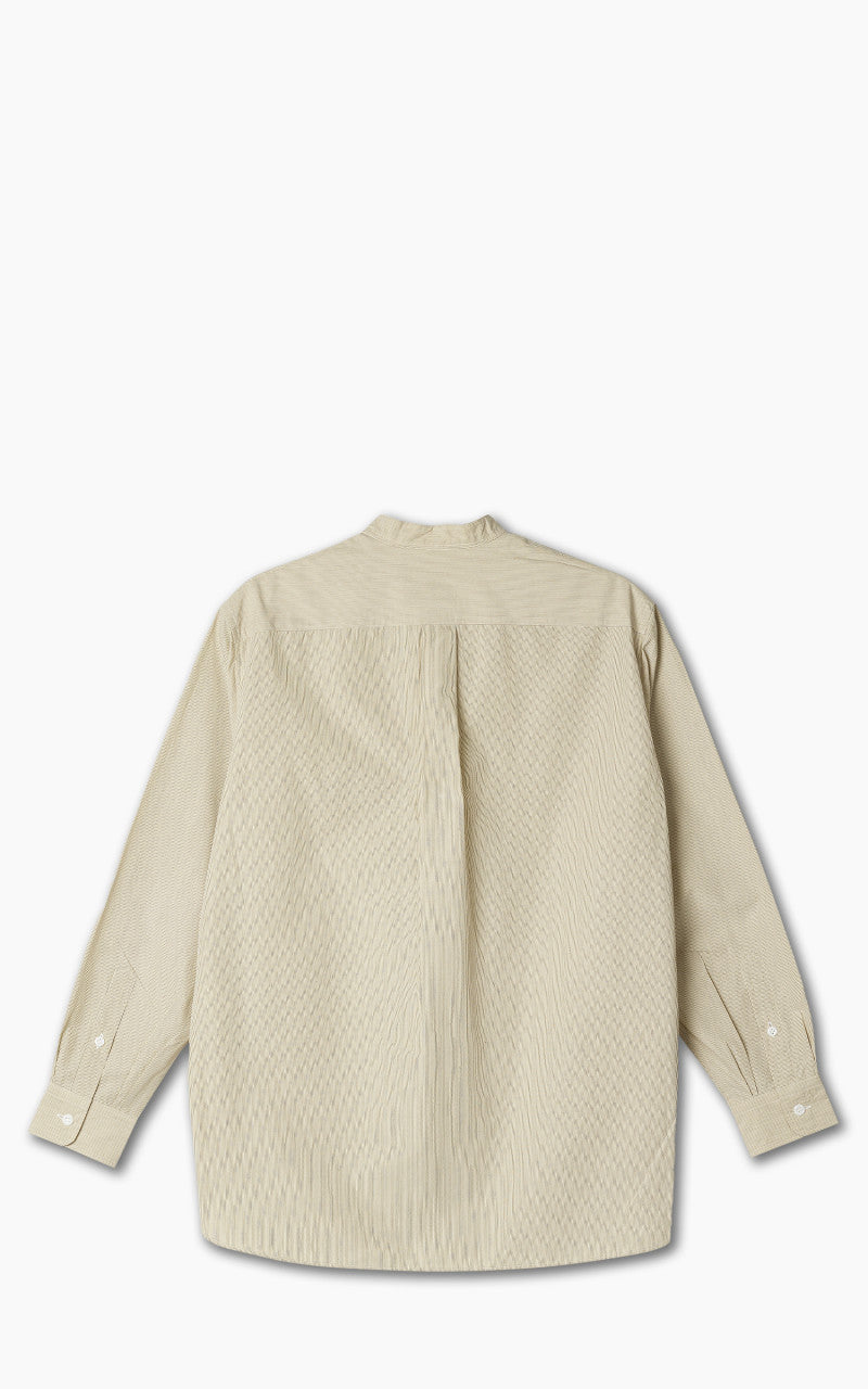 Kaptain Sunshine Cotton Pullover Standcollar Shirt Pin Stripe