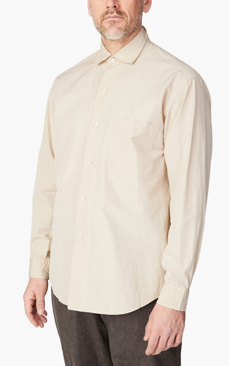 Kaptain Sunshine Cotton Semi Spread Collar Shirt Sand