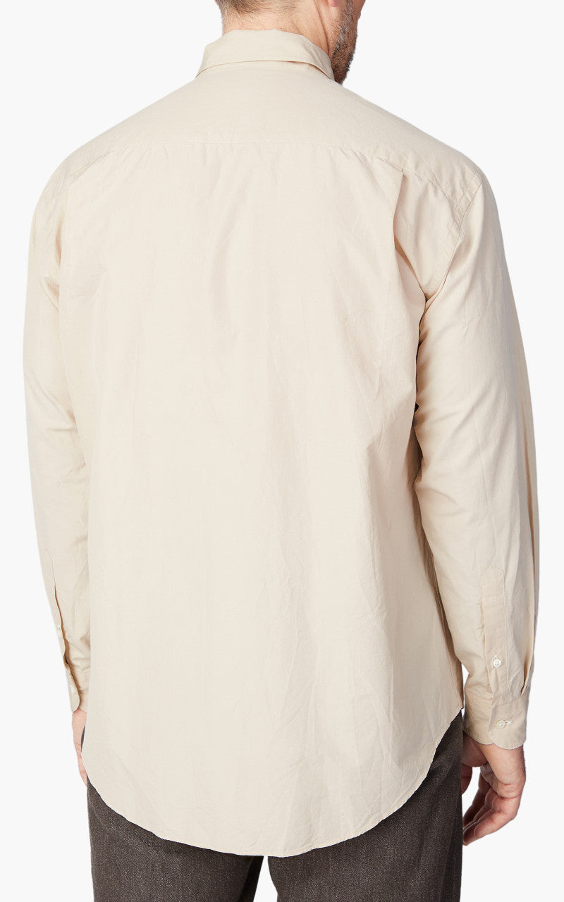 Kaptain Sunshine Cotton Semi Spread Collar Shirt Sand