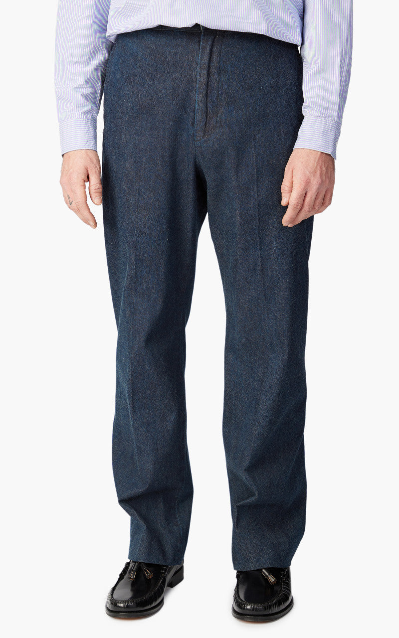 Kaptain Sunshine Denim Trousers Vintage Wash Indigo