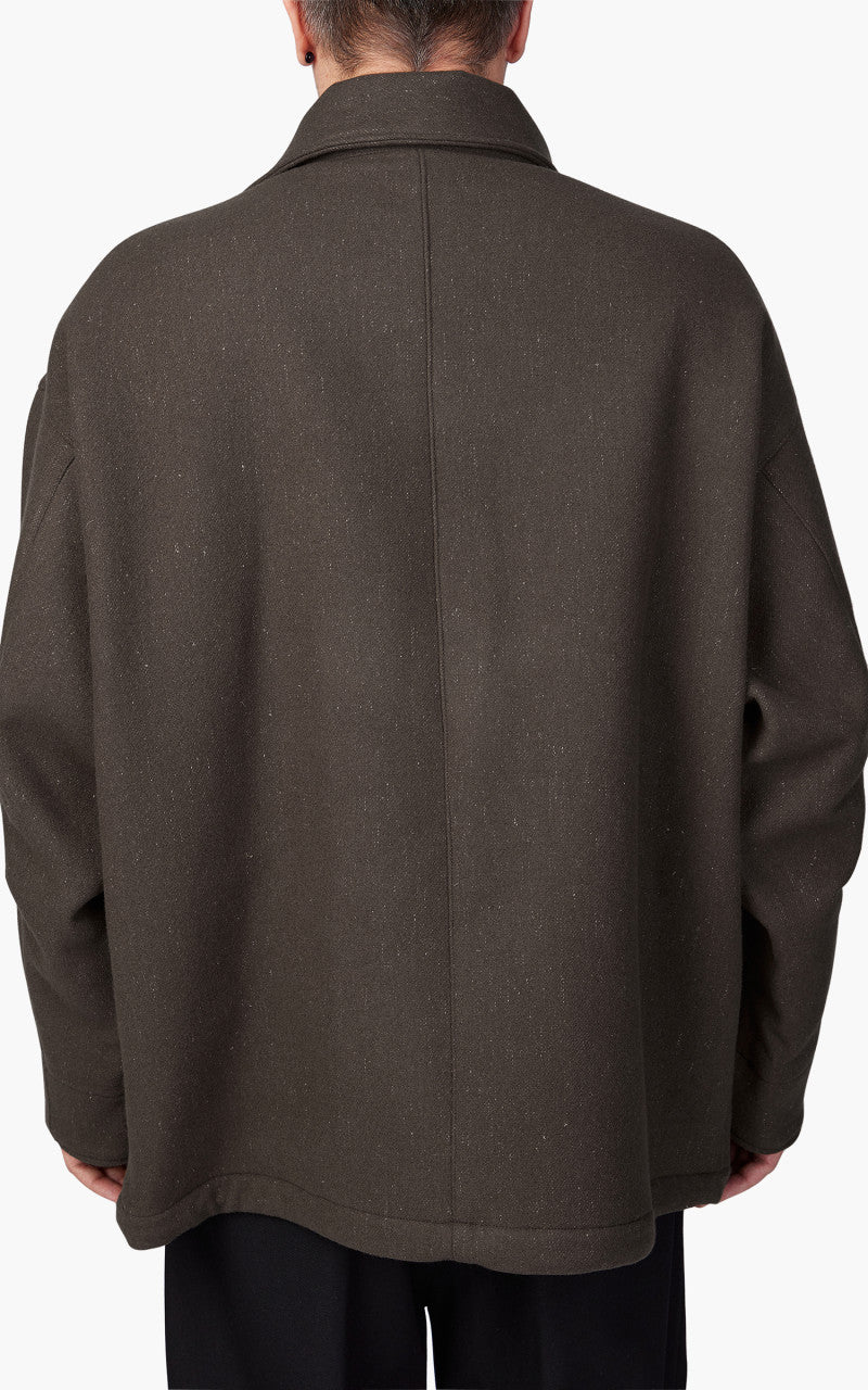 Kaptain Sunshine Short Mill Coat Melton Wool Loden Green