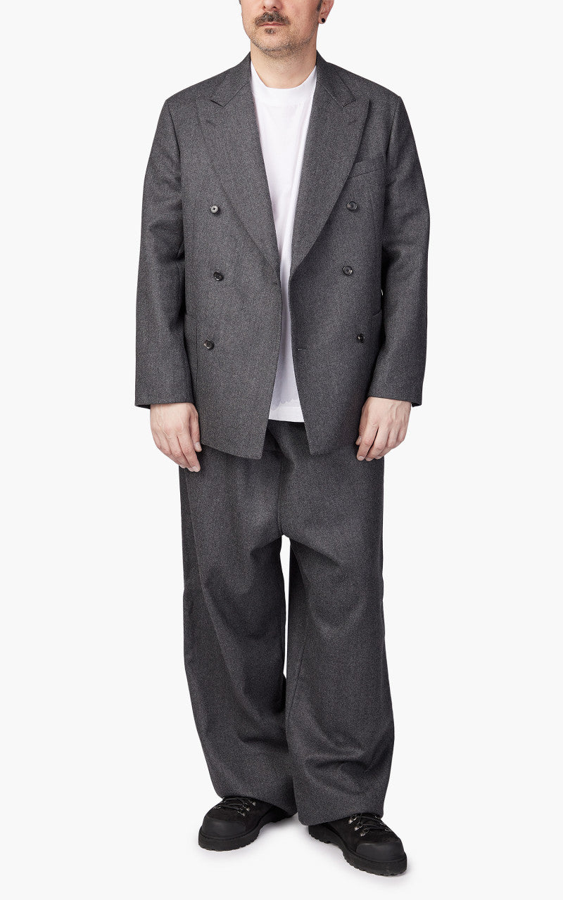 Kaptain Sunshine Double Breasted Jacket Charcoal
