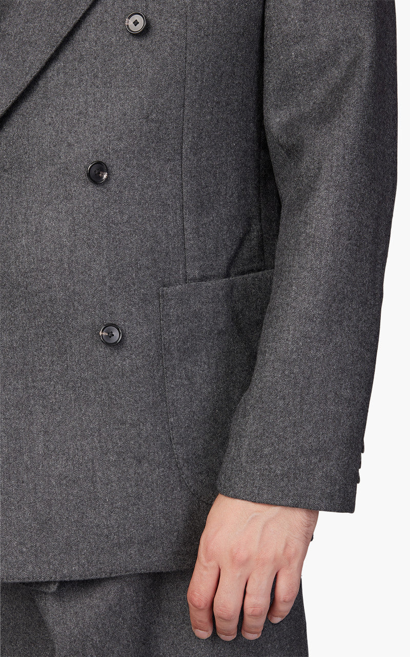 Kaptain Sunshine Double Breasted Jacket Charcoal