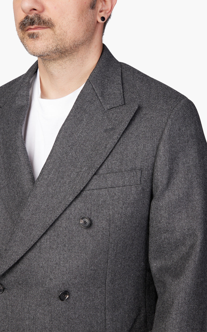 Kaptain Sunshine Double Breasted Jacket Charcoal