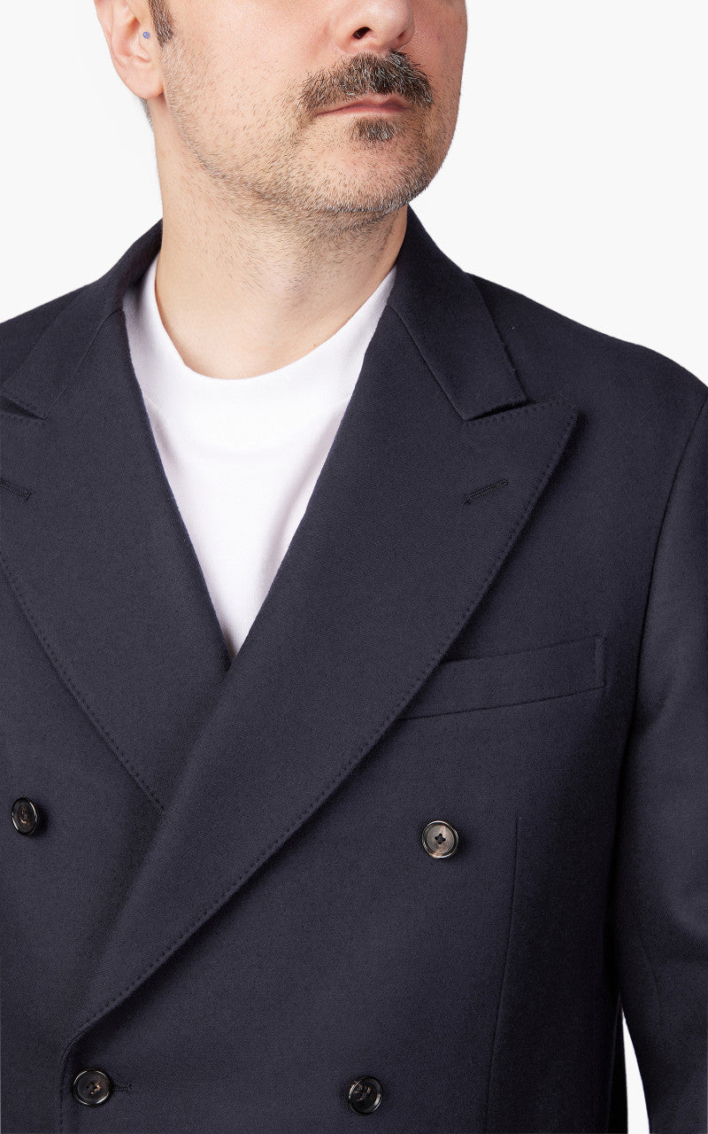 Kaptain Sunshine Double Breasted Jacket Navy