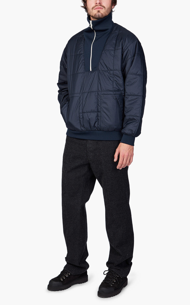 Kaptain Sunshine Quilting Pullover Jacket Navy