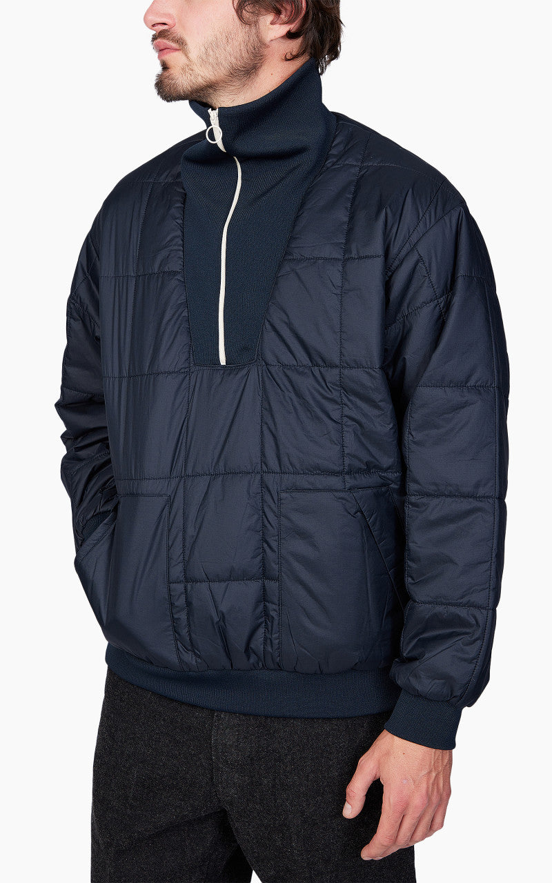 Kaptain Sunshine Quilting Pullover Jacket Navy