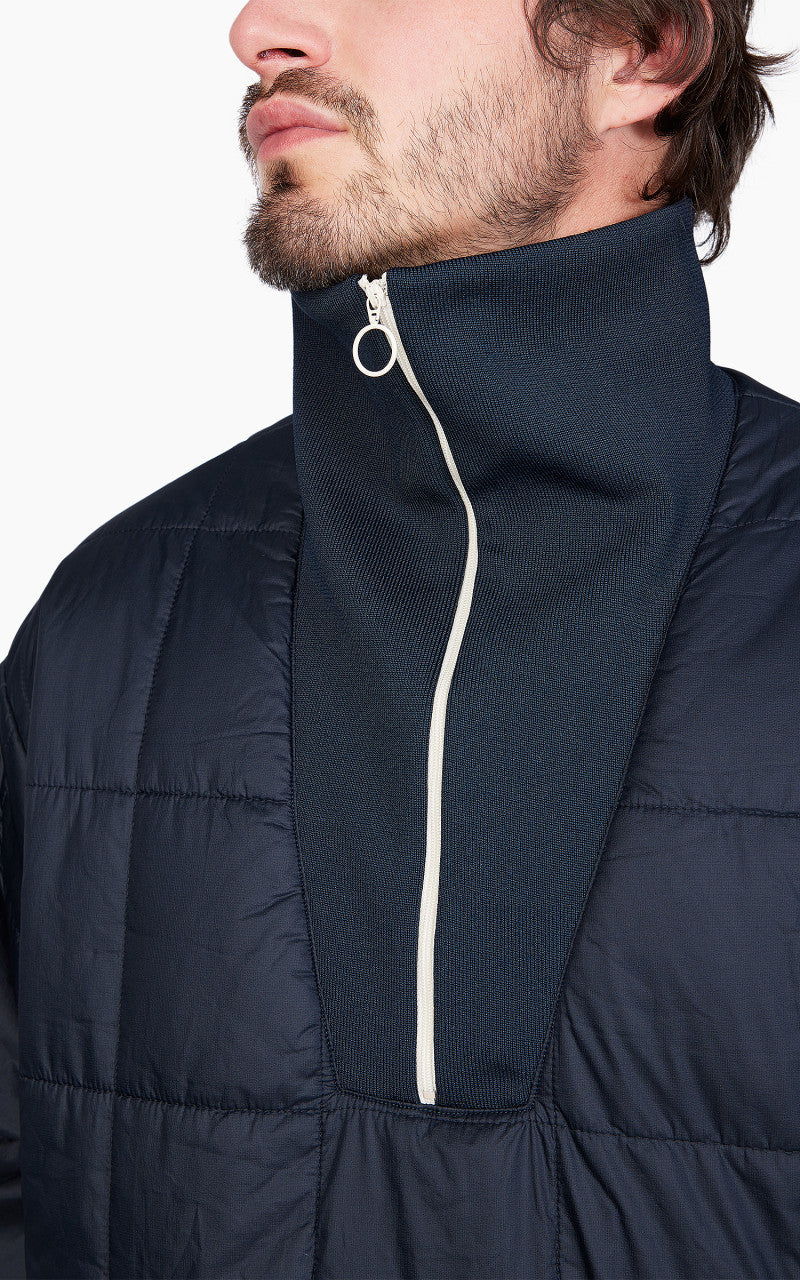 Kaptain Sunshine Quilting Pullover Jacket Navy