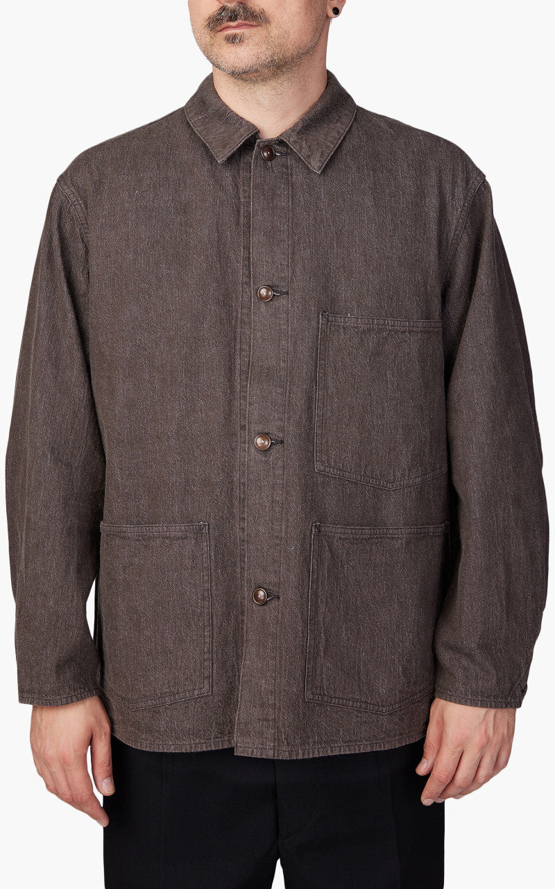 Kaptain Sunshine Coverall Jacket Denim Brown