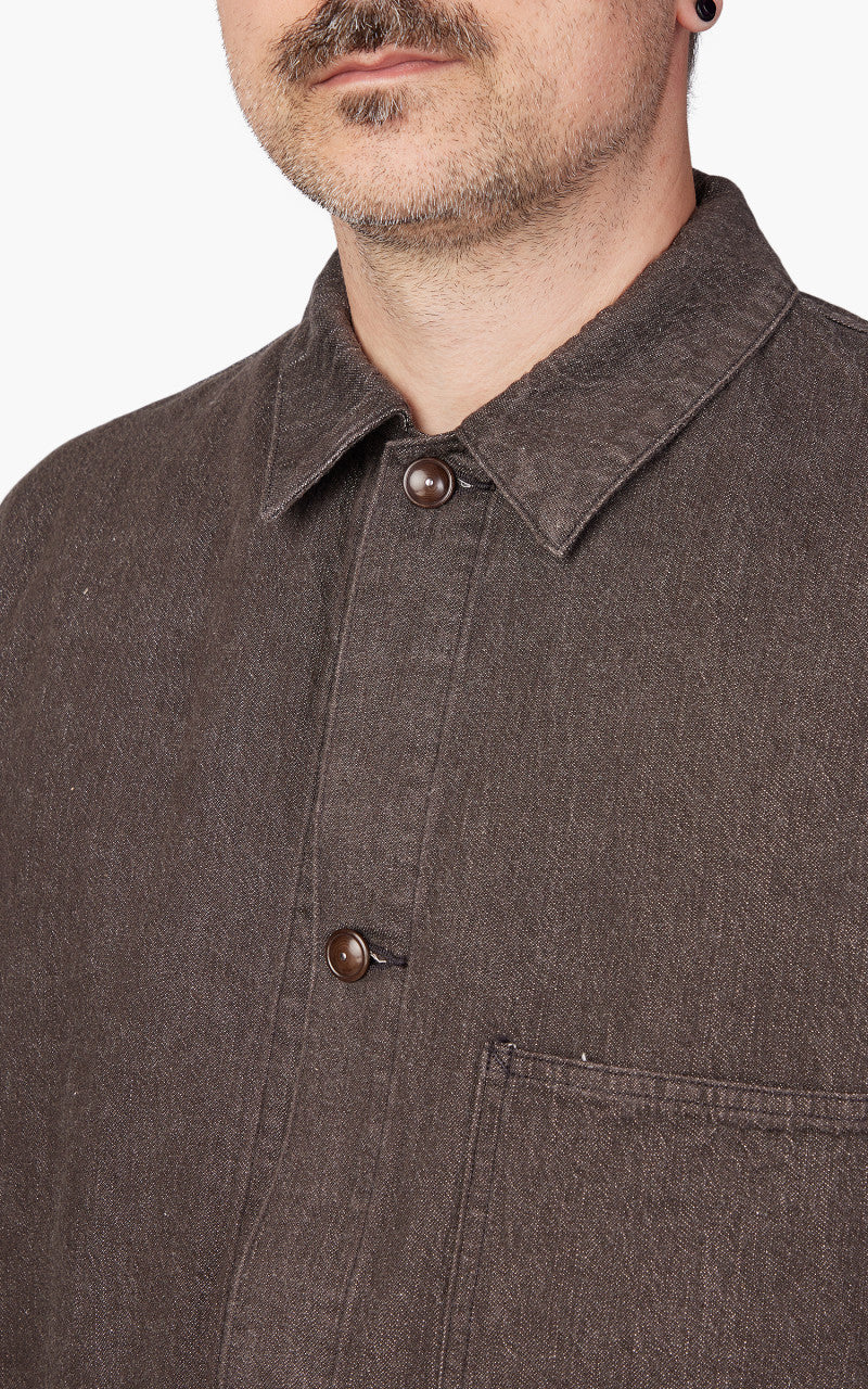 Kaptain Sunshine Coverall Jacket Denim Brown