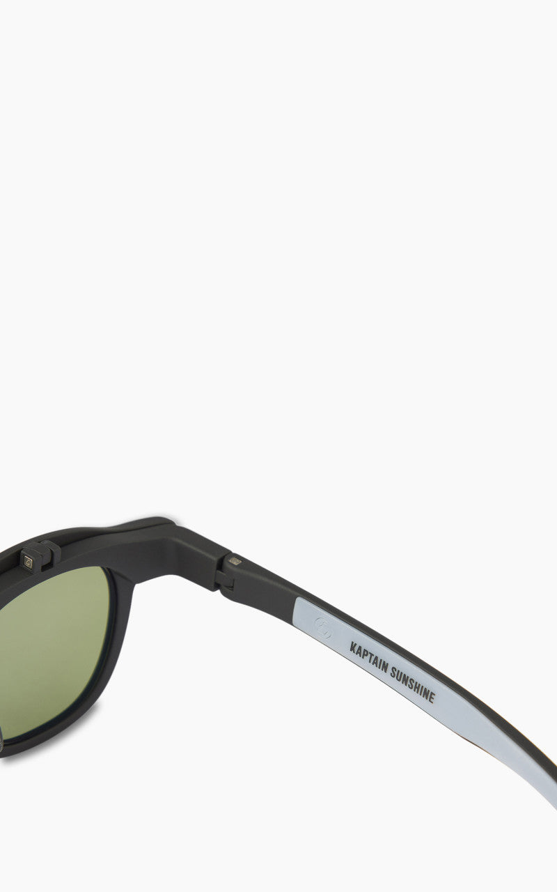 Kaptain Sunshine x Eyevol La Grande Plage Sunglasse Matte Black x Green