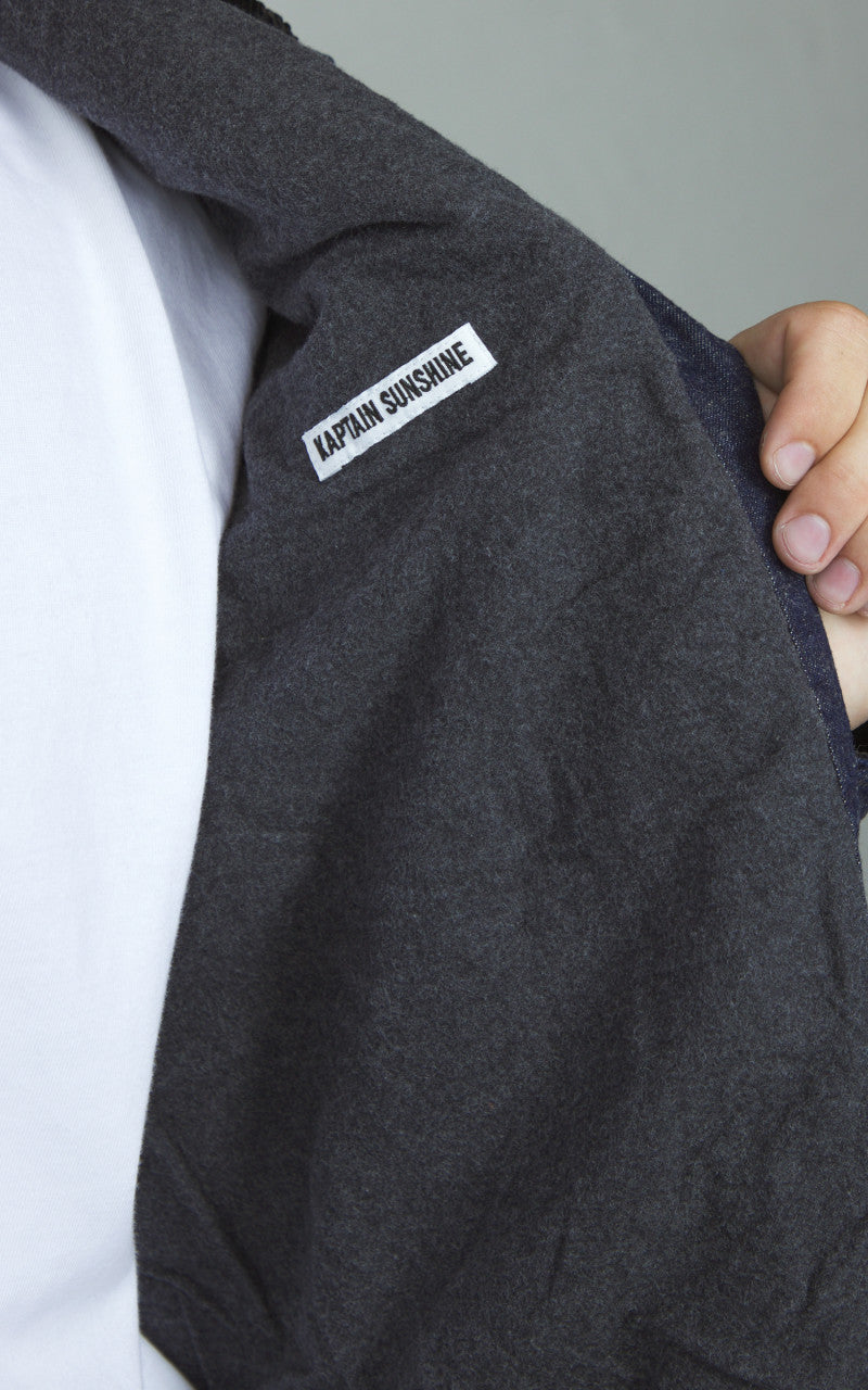 Kaptain Sunshine Forester Jacket Cotton/Linen Indigo