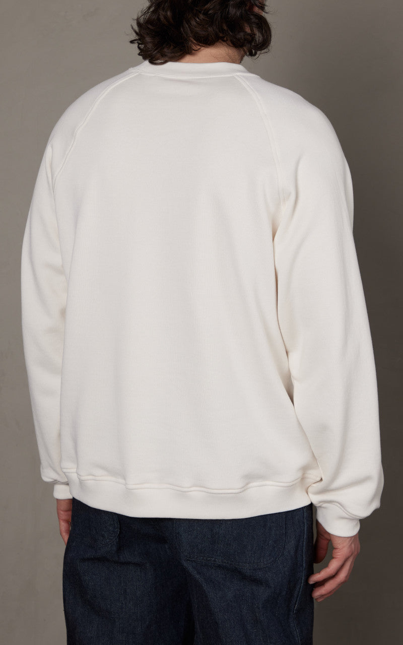 Kaptain Sunshine Suvin Sweat Crewneck Pullover Ecru