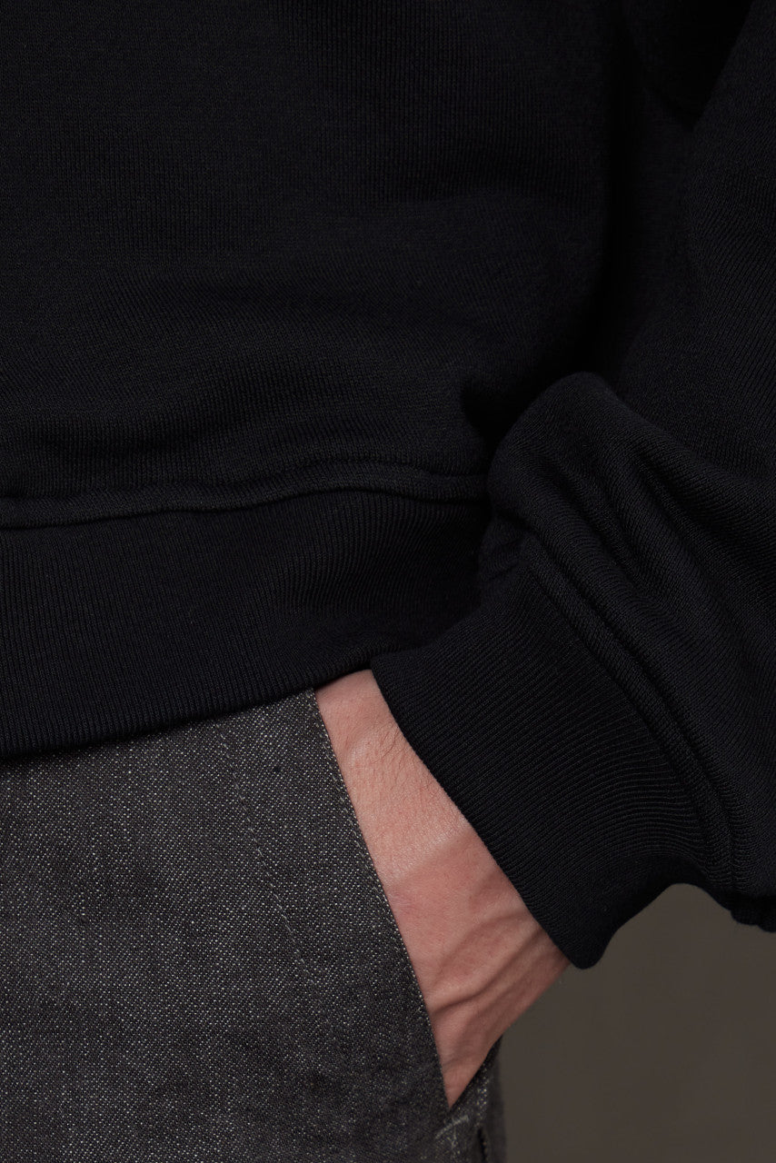 Kaptain Sunshine Suvin Sweat Crewneck Pullover Ink Black