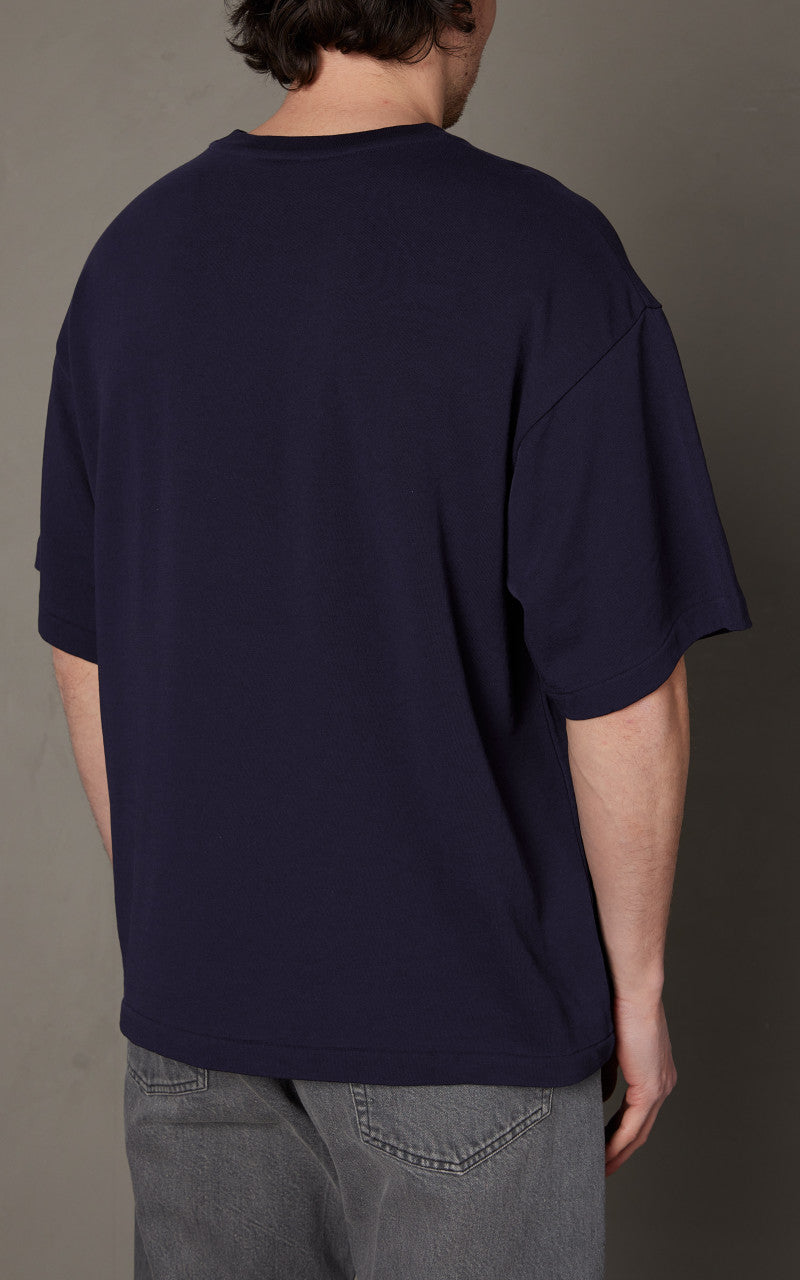 Kaptain Sunshine Suvin Plating S/S Tee Navy