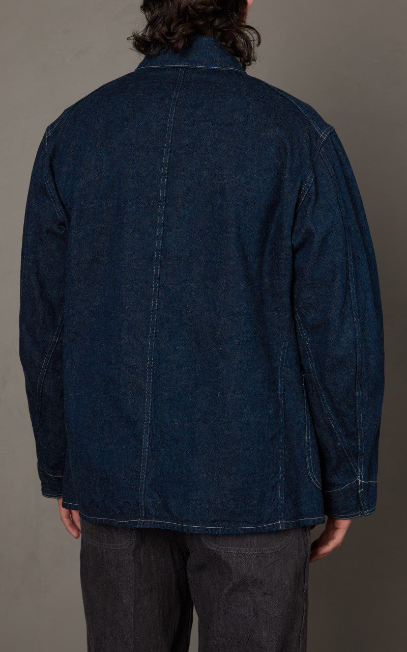 Kaptain Sunshine Coverall Denim Jacket Selvedge Indigo