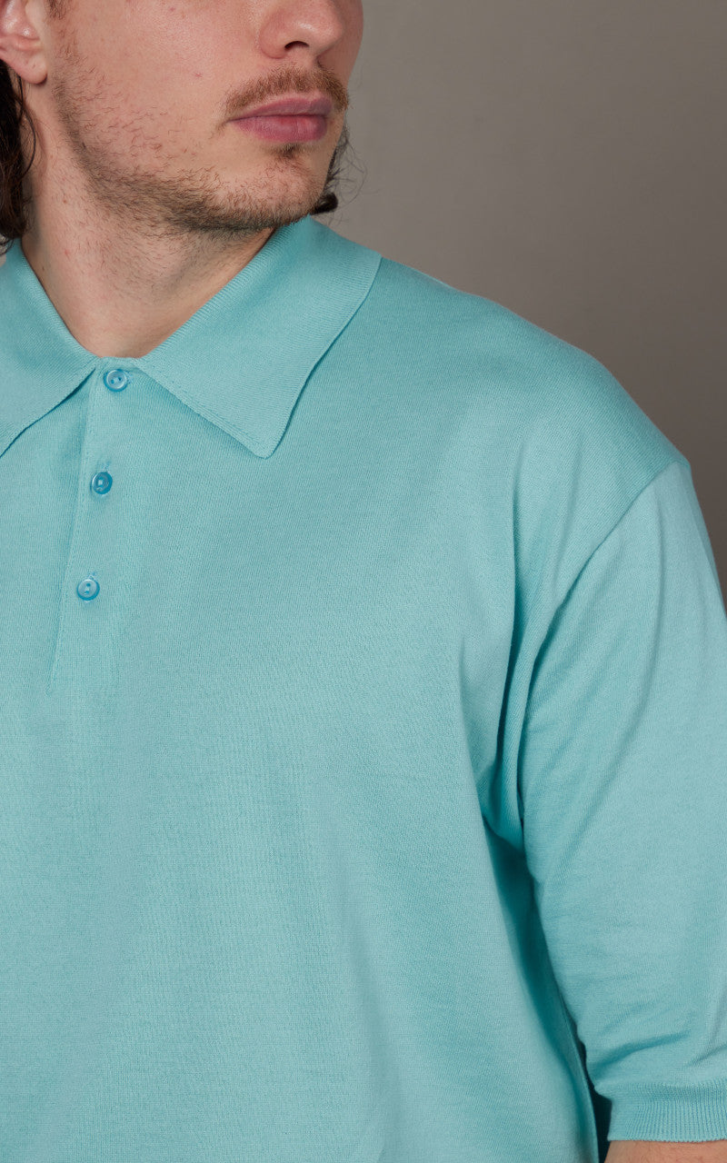 Kaptain Sunshine Cotton Knit Polo Shirt Mint
