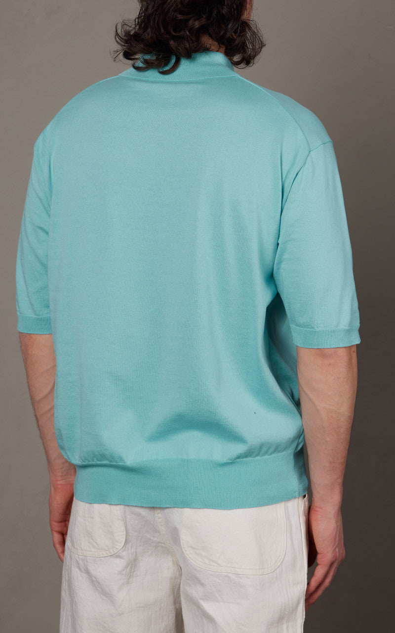 Kaptain Sunshine Cotton Knit Polo Shirt Mint