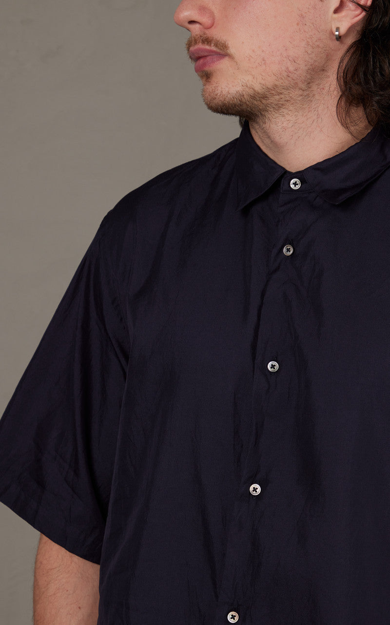 Kaptain Sunshine Short Sleeve Regular Collar Shirt Navy