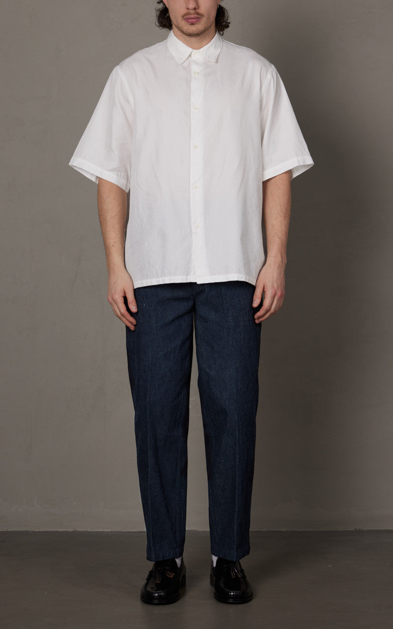 Kaptain Sunshine Short Sleeve Regular Collar Shirt White