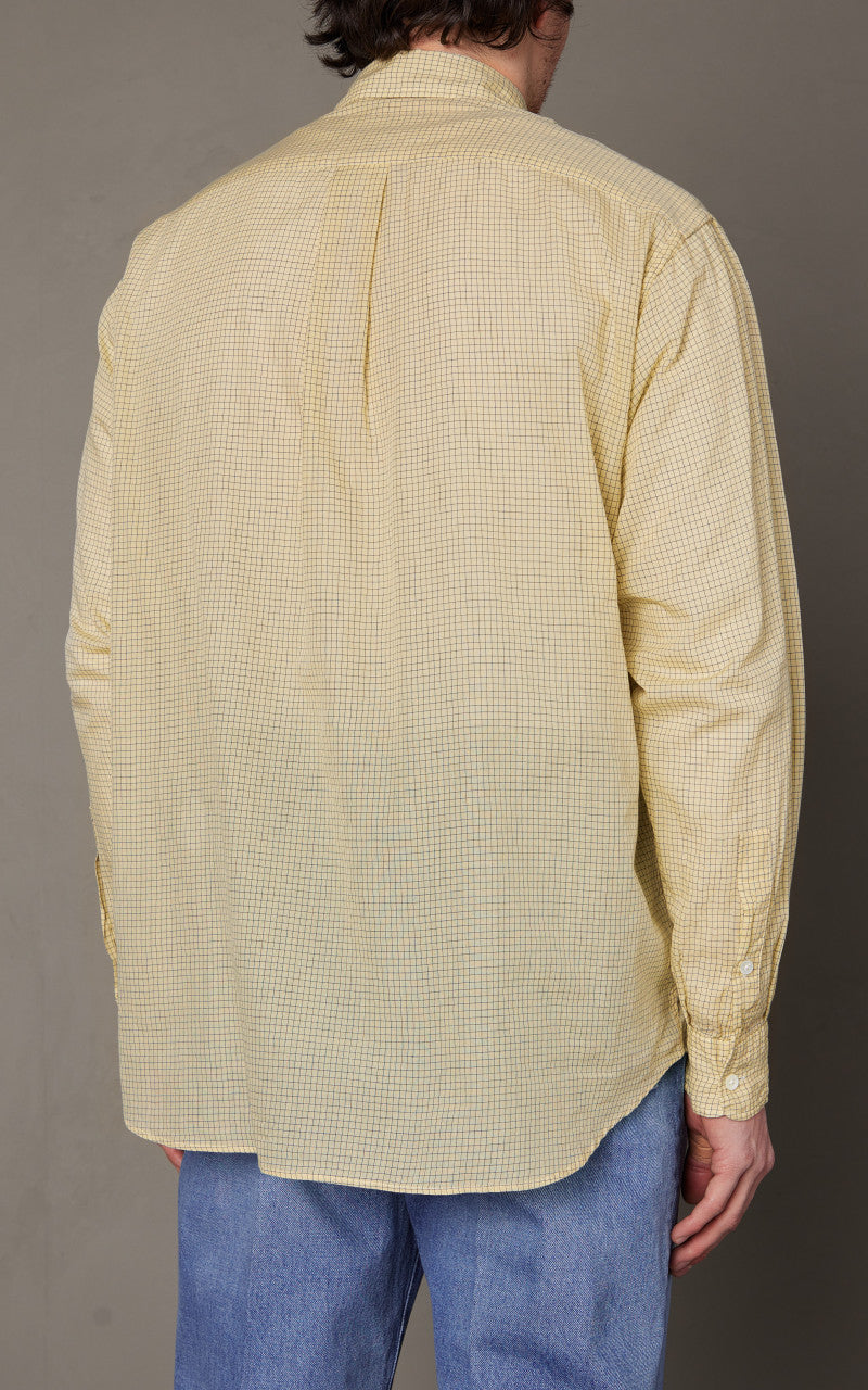Kaptain Sunshine CPO Shirt Yellow Pincheck