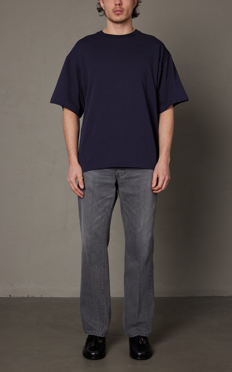 Kaptain Sunshine Skate Shoecut Denim Pants Black Vintage Wash